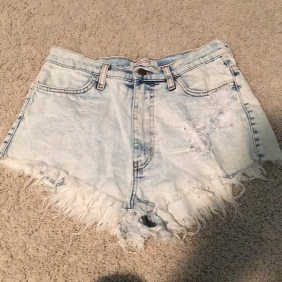 Vibrant Pants - Vibrant Distressed Jean Shorts